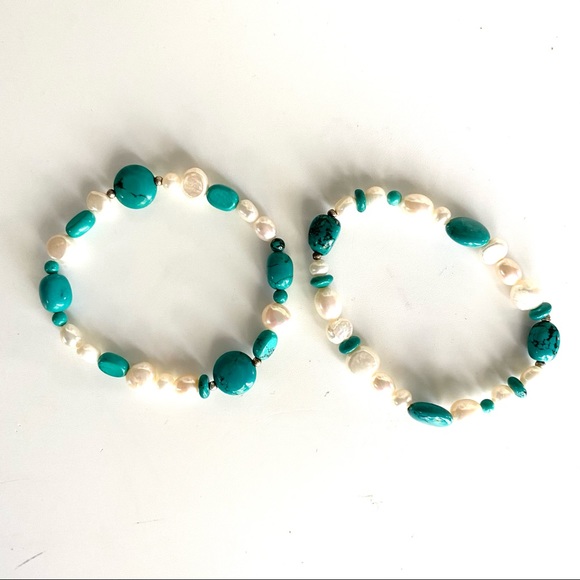 Vintage Southwestern Style Turquoise Jewelry 10 Piece Lot - Picture 5 of 16